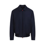 Navy Blue Solid Jacket 1