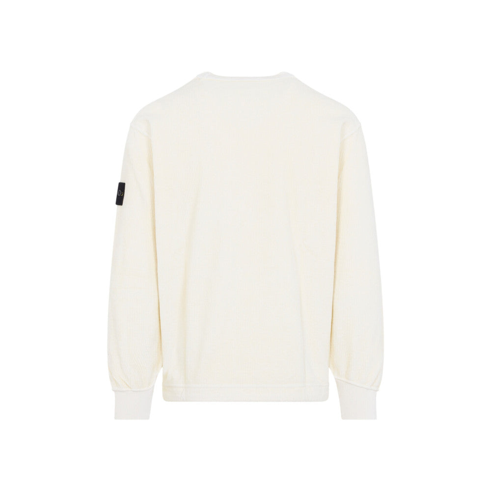 Off White Solid Sweatshirt 2