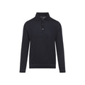 Blue Solid Polo Sweater 1