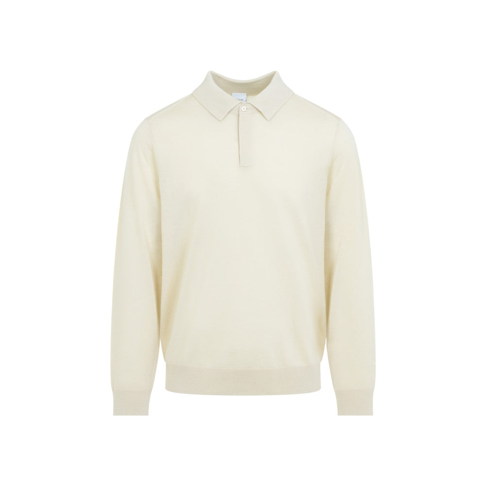 Light Beige Polo Sweater 1