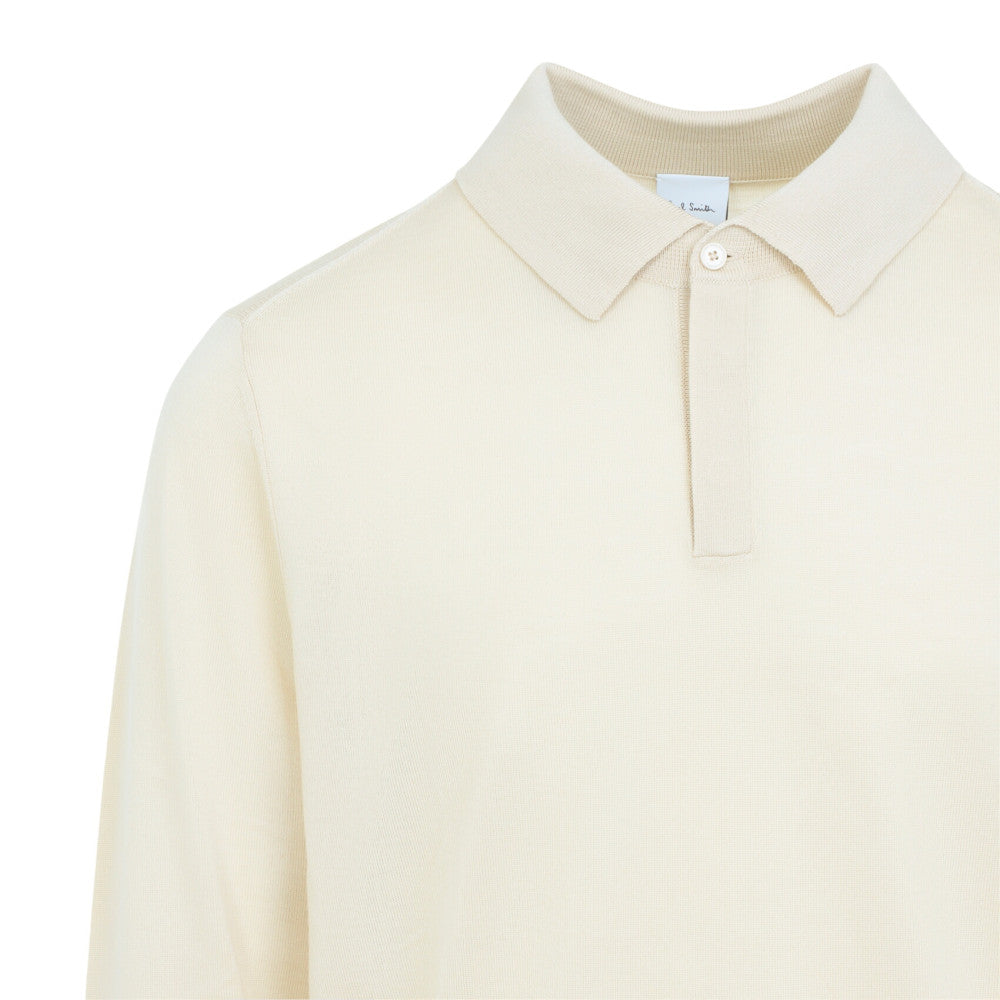 Light Beige Polo Sweater 3