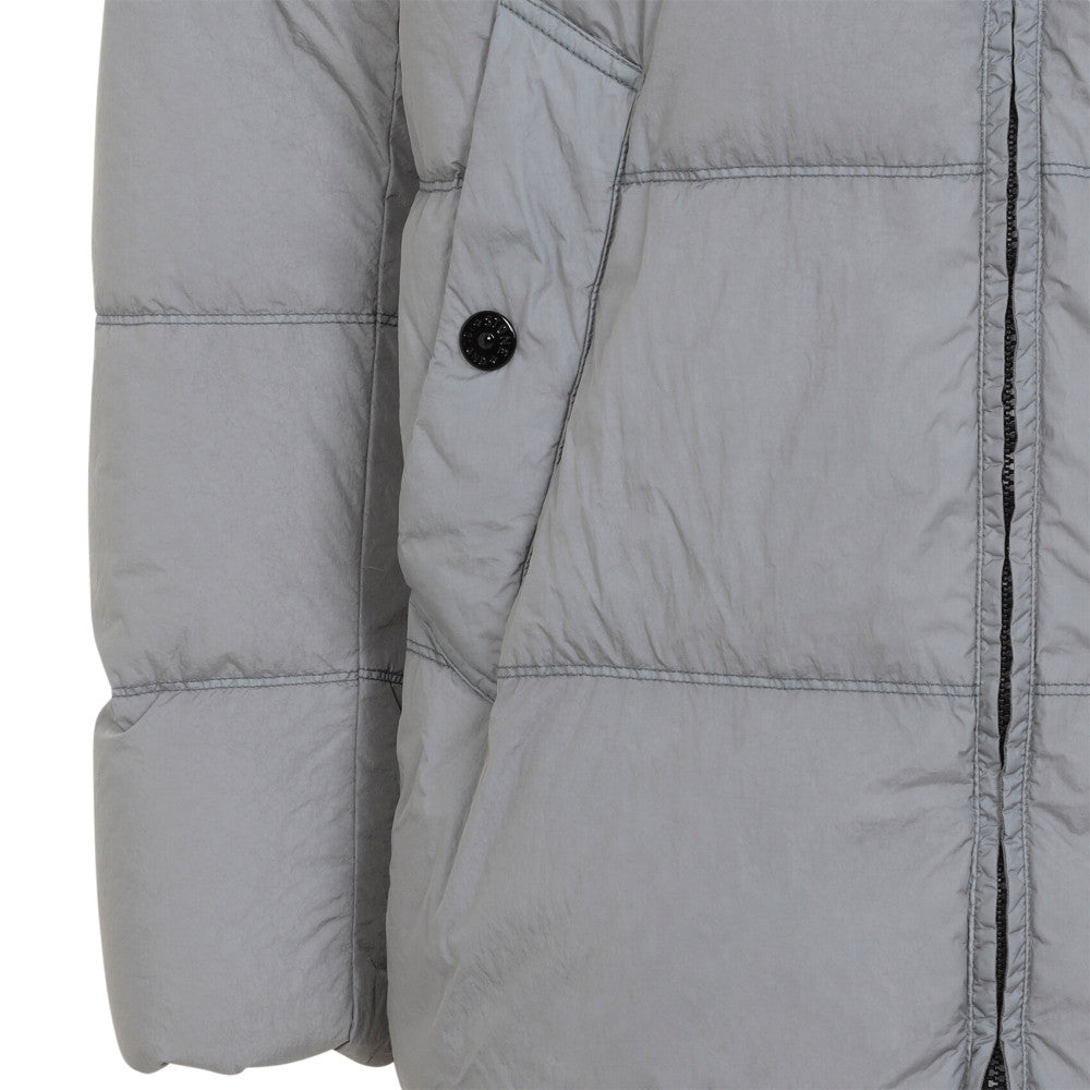 Grey Quilted Hood Jacket 3