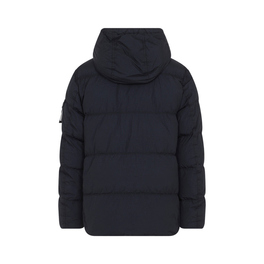 Navy Blue Hood Jacket 2