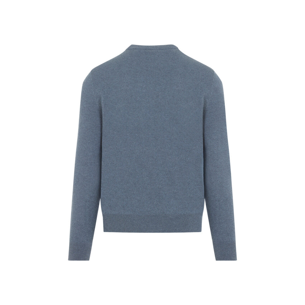 Blue Crew Neck Sweater 2