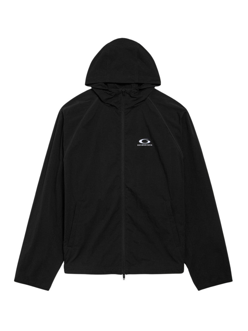 Black Zip Up Hood Jacket 1