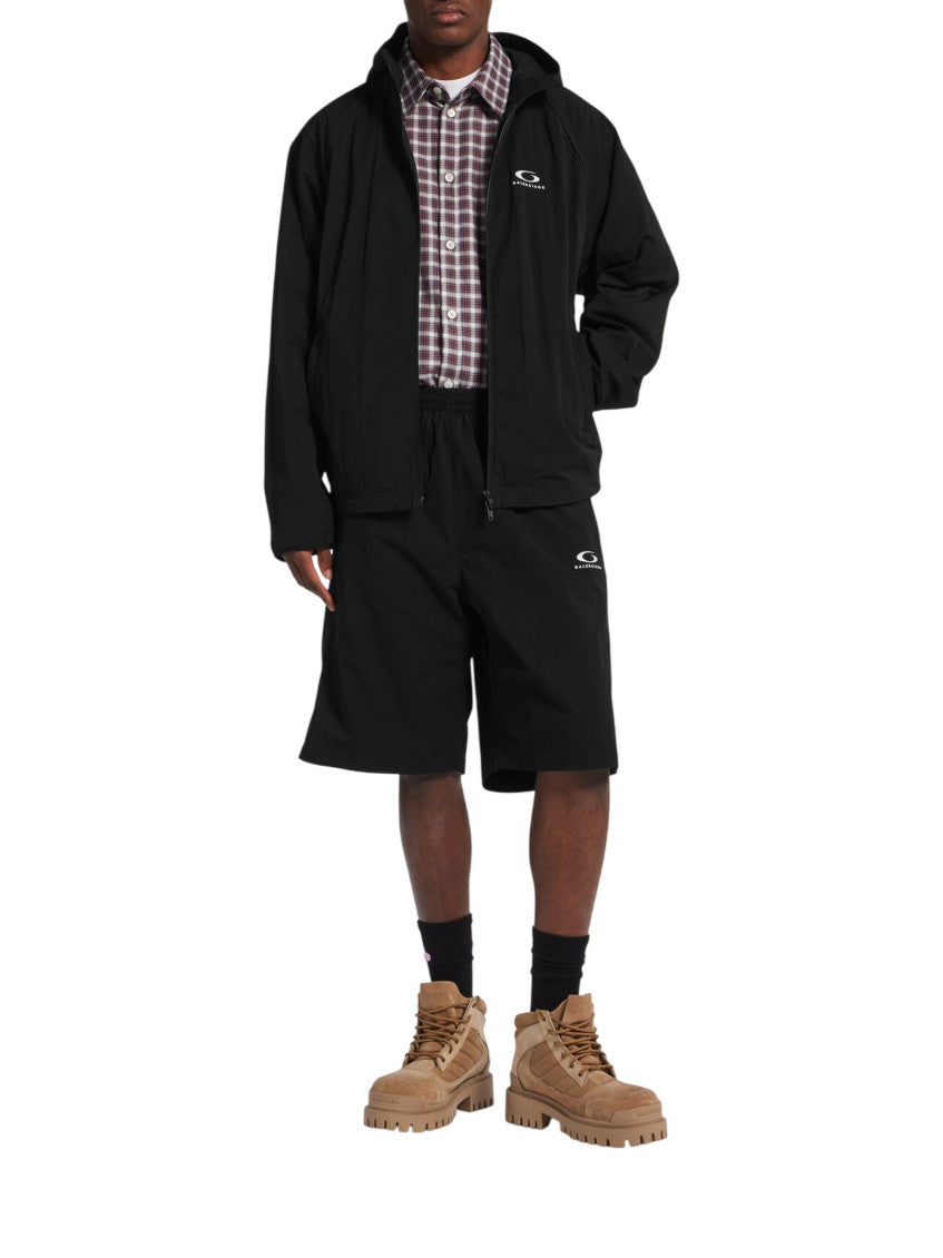 Black Zip Up Hood Jacket 2