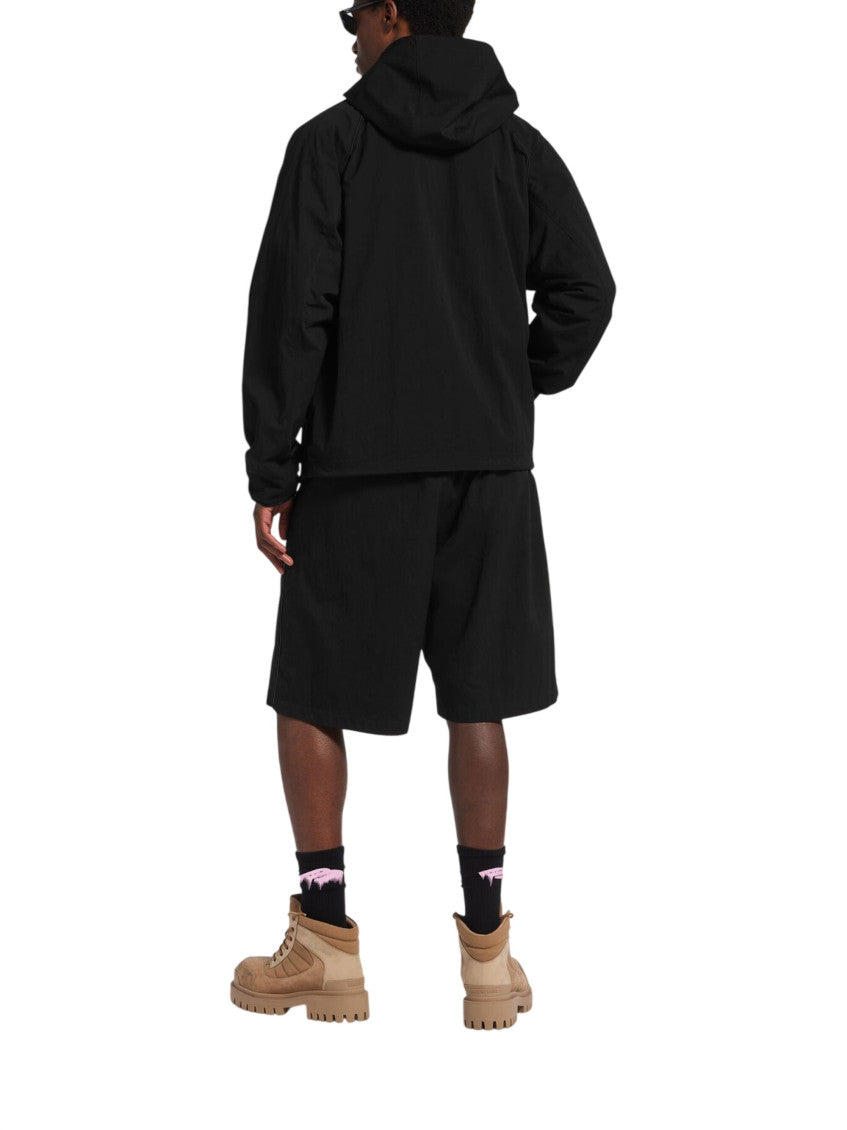 Black Zip Up Hood Jacket 3