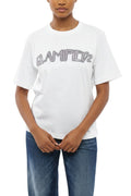 White Graphic Crew Neck T-Shirt 1