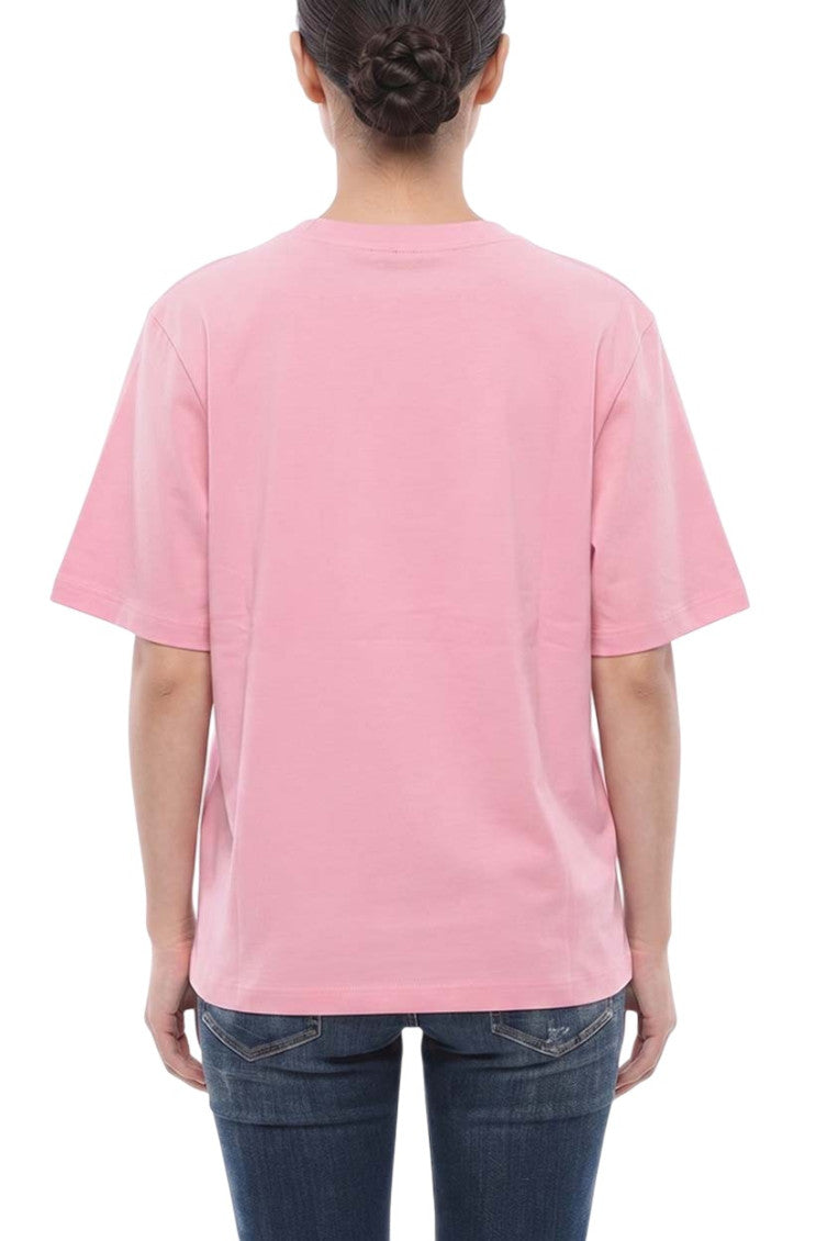 Pink Graphic Crew Neck T-Shirt 2