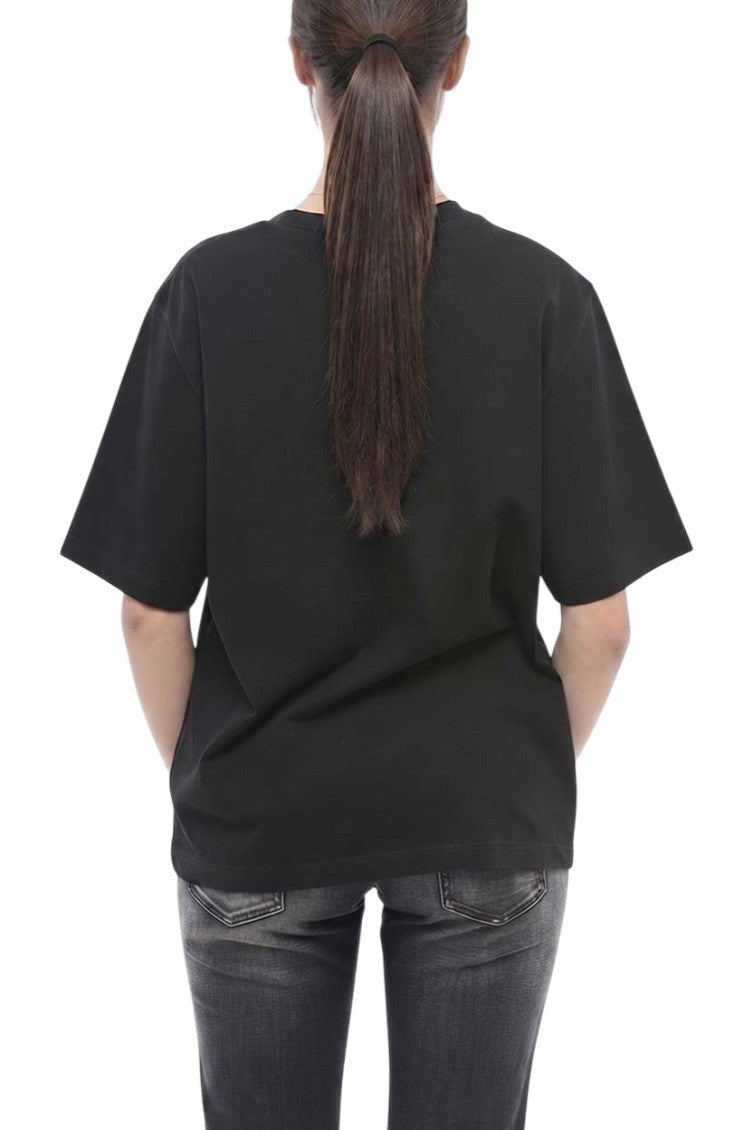 Black Graphic Crew Neck T-Shirt 2