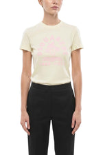 Yellow Printed Crew Neck T-Shirt 1