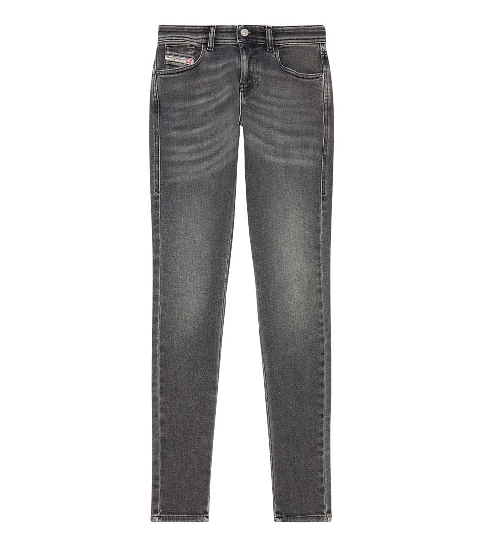 Grey Skinny Mid Rise Jeans 1