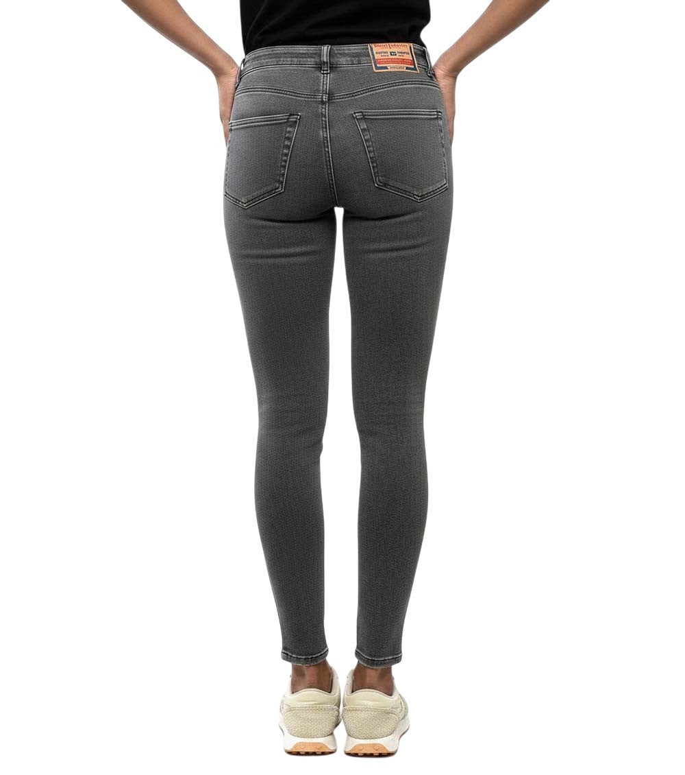 Grey Skinny Mid Rise Jeans 3