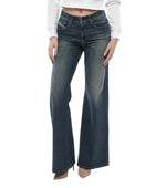Blue Flared Mid Rise Jeans 1