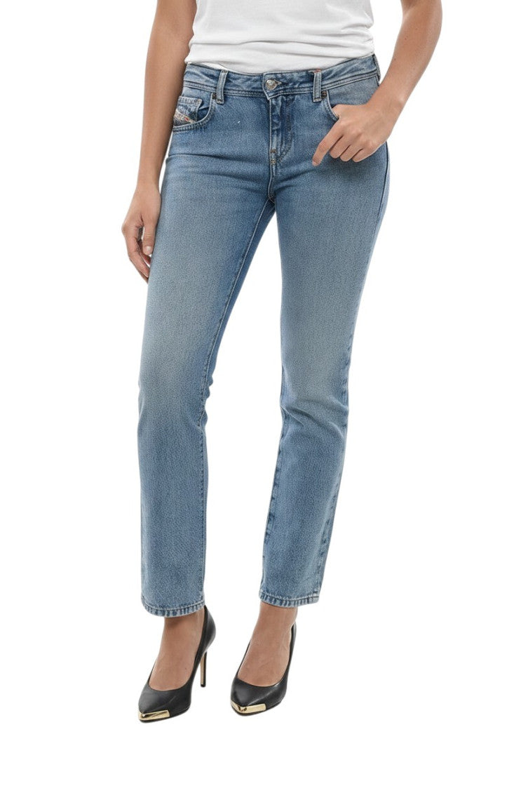 Sky Blue Slim Mid Rise Jeans 1