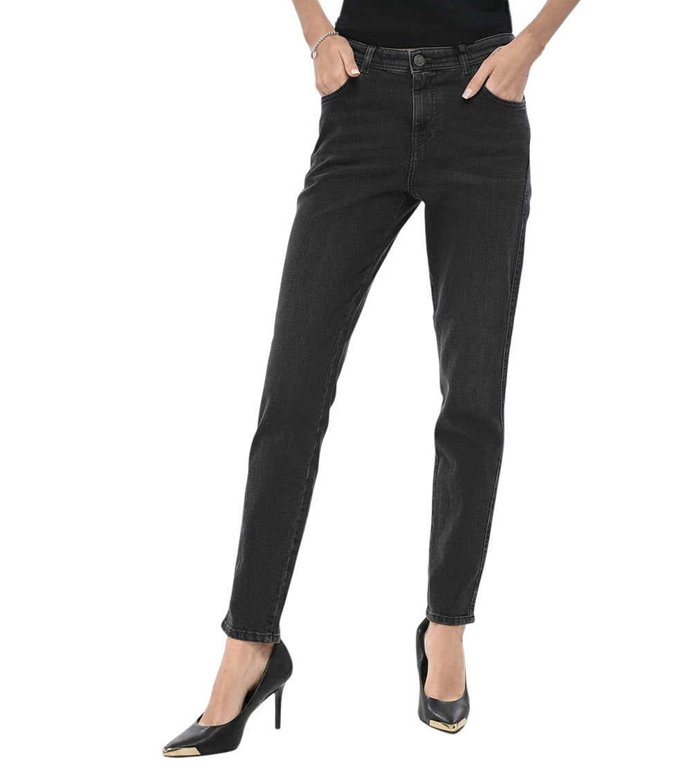 Black Skinny Mid Rise Jeans 1
