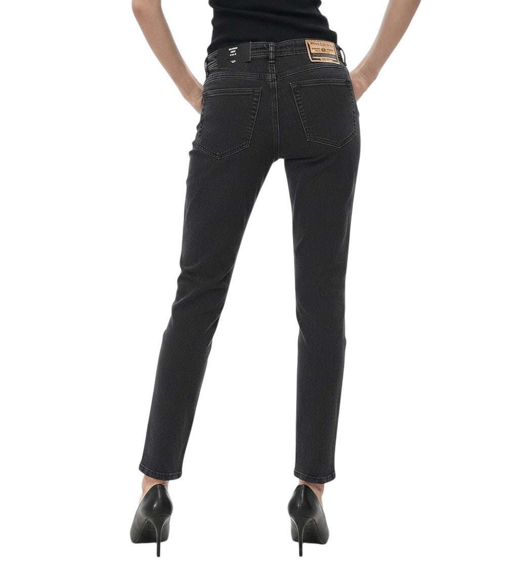 Black Skinny Mid Rise Jeans 2