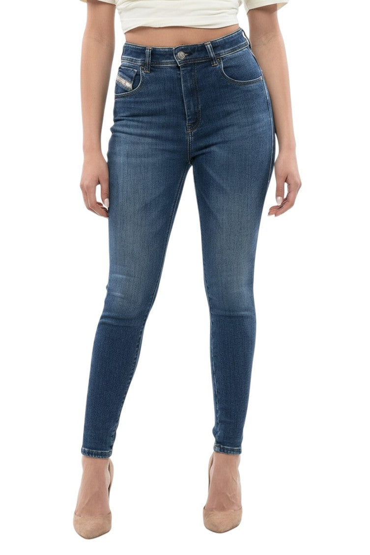 Blue Skinny High Rise Jeans 1