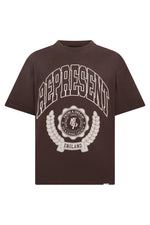 Brown Crew Neck T-Shirt 1