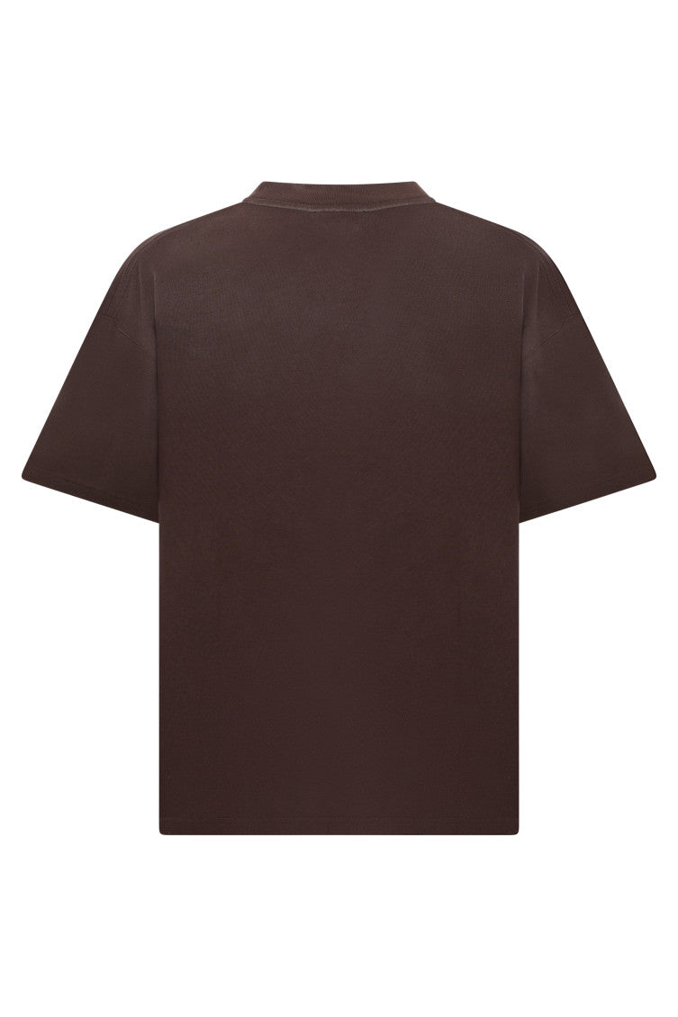 Brown Crew Neck T-Shirt 2