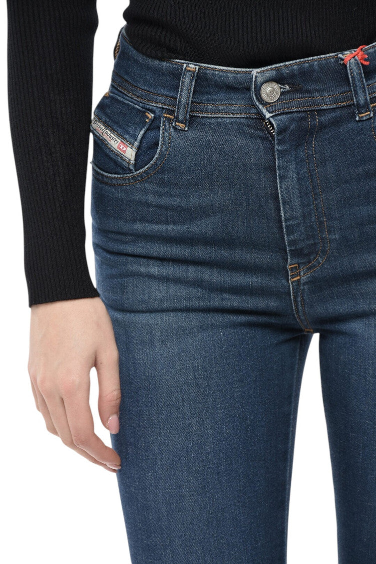Blue Skinny High Rise Jeans 3