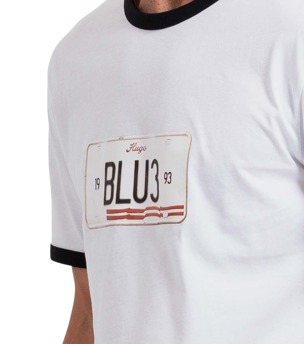 White Crew Neck T-Shirt 3