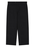 Black Flat Front Trousers 1