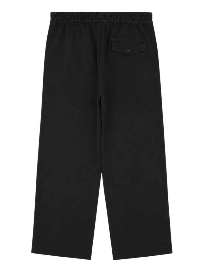 Black Flat Front Trousers 2