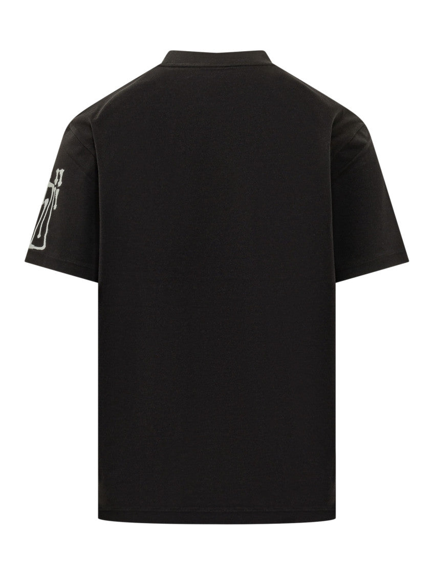 Black Graphic Crew Neck T-Shirt 2