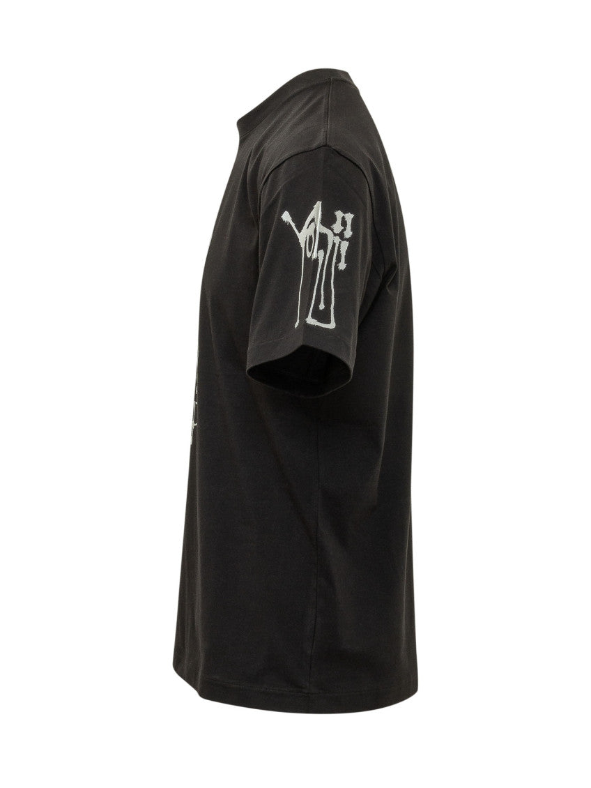 Black Graphic Crew Neck T-Shirt 3