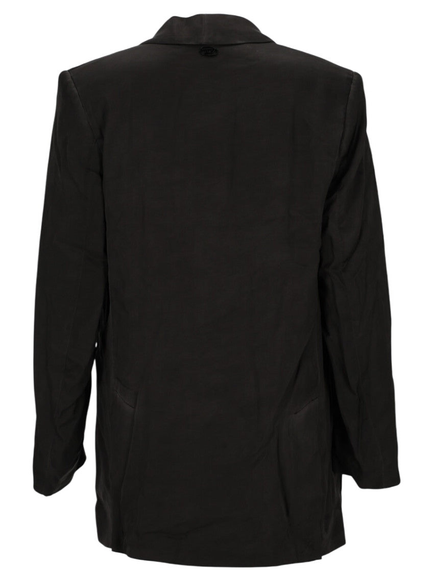 Dark Brown Shawl Lapel Blazer 2