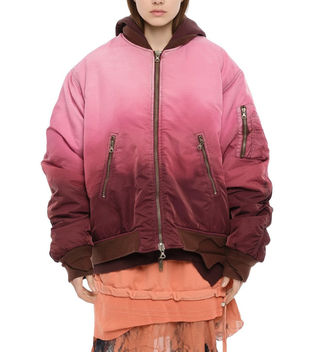 Purple Ombre Hood Jacket 1