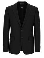 Black Notched Lapel Blazer 1