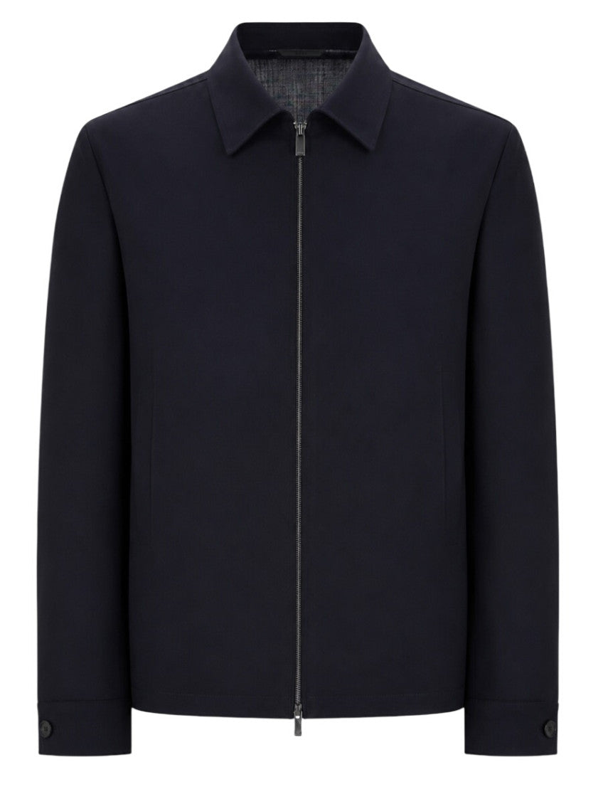 Navy Blue Zip-Up Jacket 1