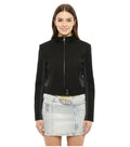 Black Mock Collar Jacket 1