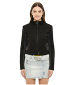 Black Mock Collar Jacket 1
