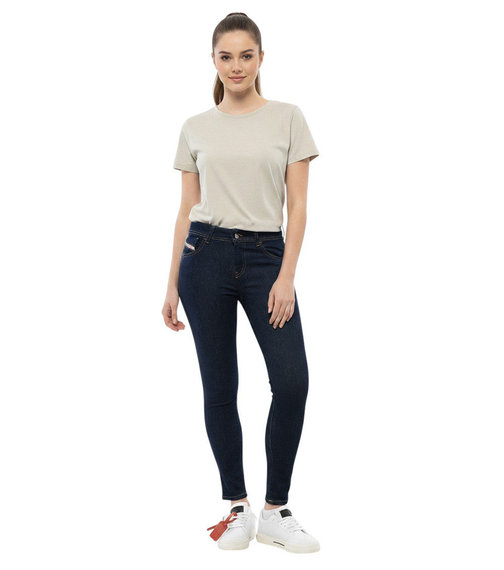 Navy Blue Skinny Mid Rise Jeans 3