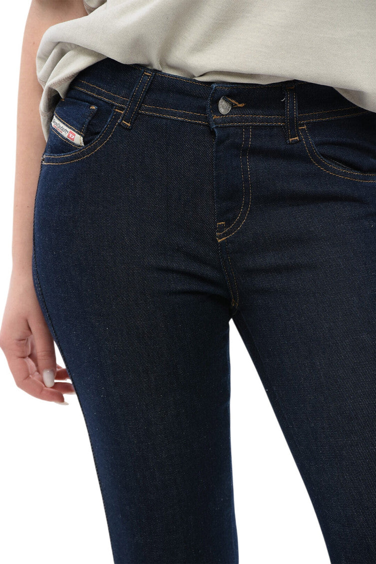 Navy Blue Skinny Mid Rise Jeans 4
