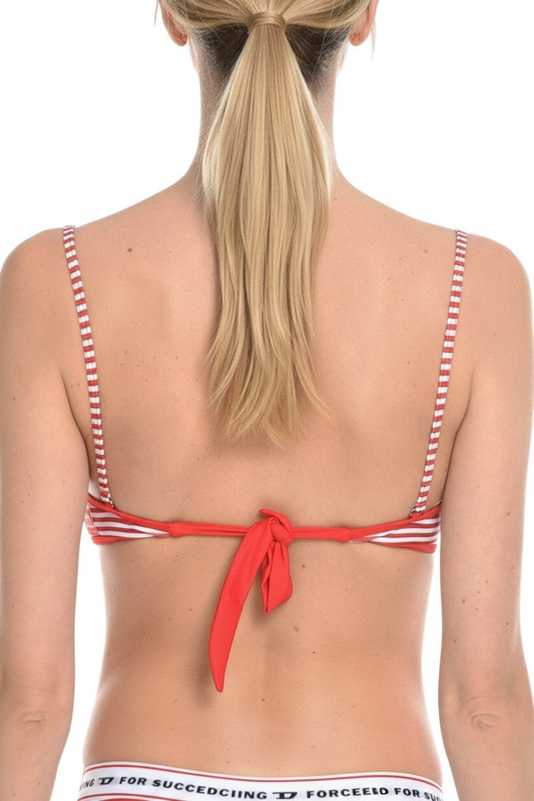 Red Stripes Bikini Top Swimwear 2