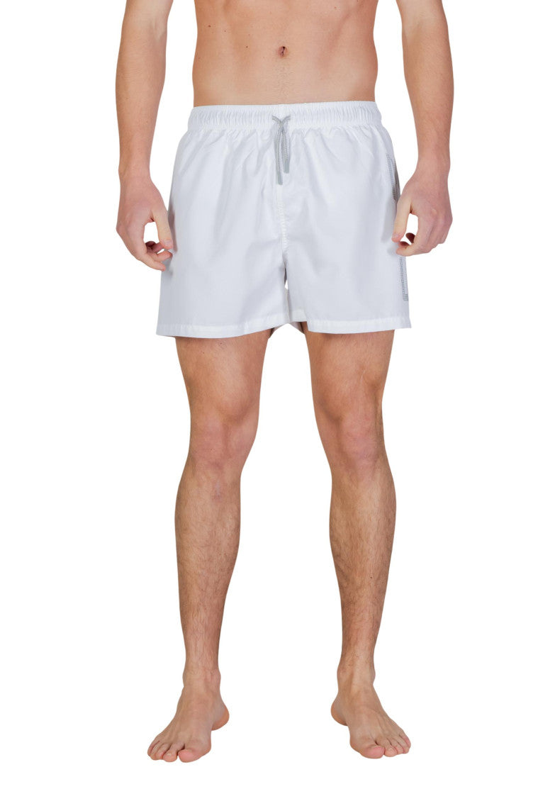 White Regular Swim Shorts 1