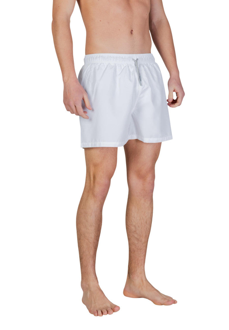 White Regular Swim Shorts 3