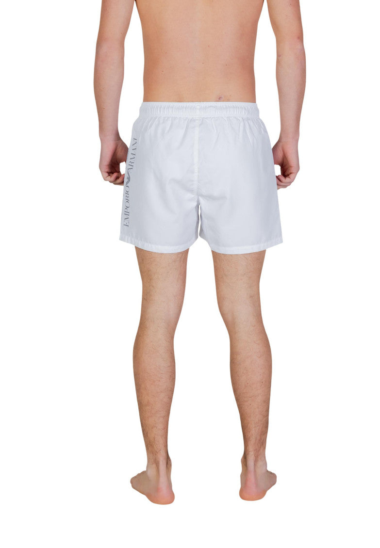 White Regular Swim Shorts 5