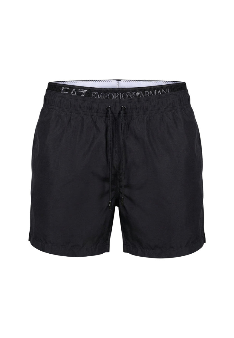 Black Regular Swim Shorts 1