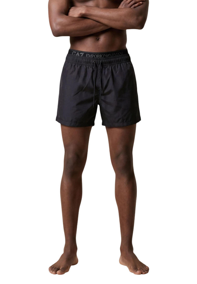 Black Regular Swim Shorts 2