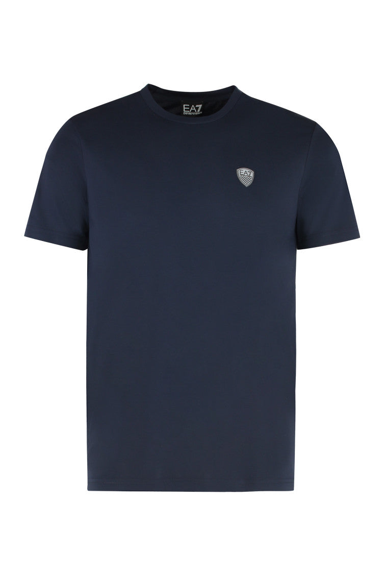 Blue Logo Crew Neck T-Shirt 1
