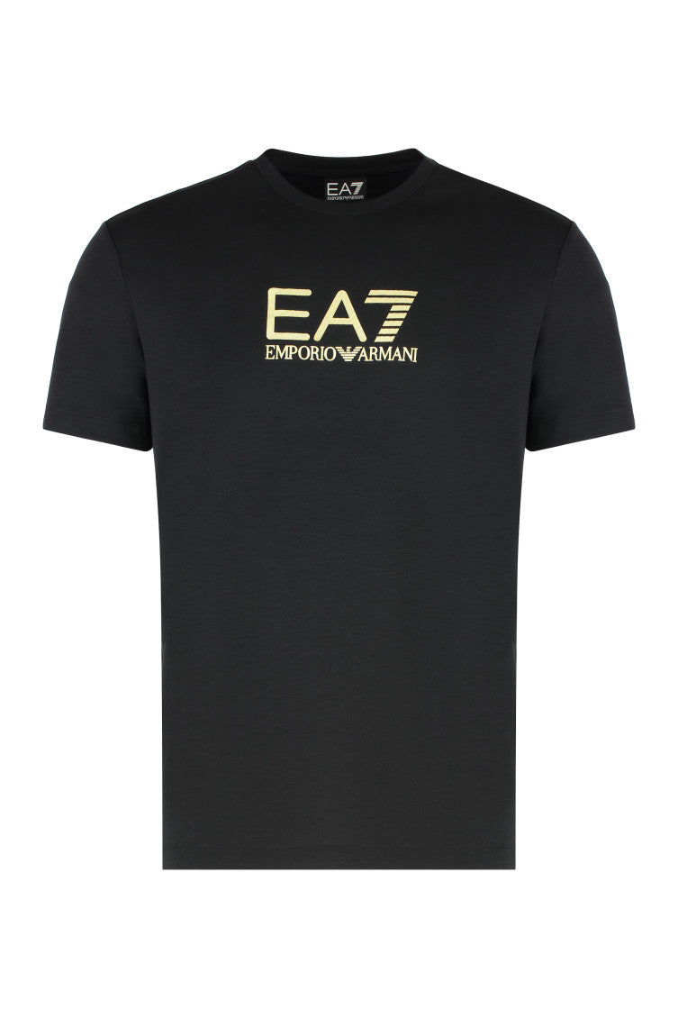 Black Logo Crew Neck T-Shirt 1