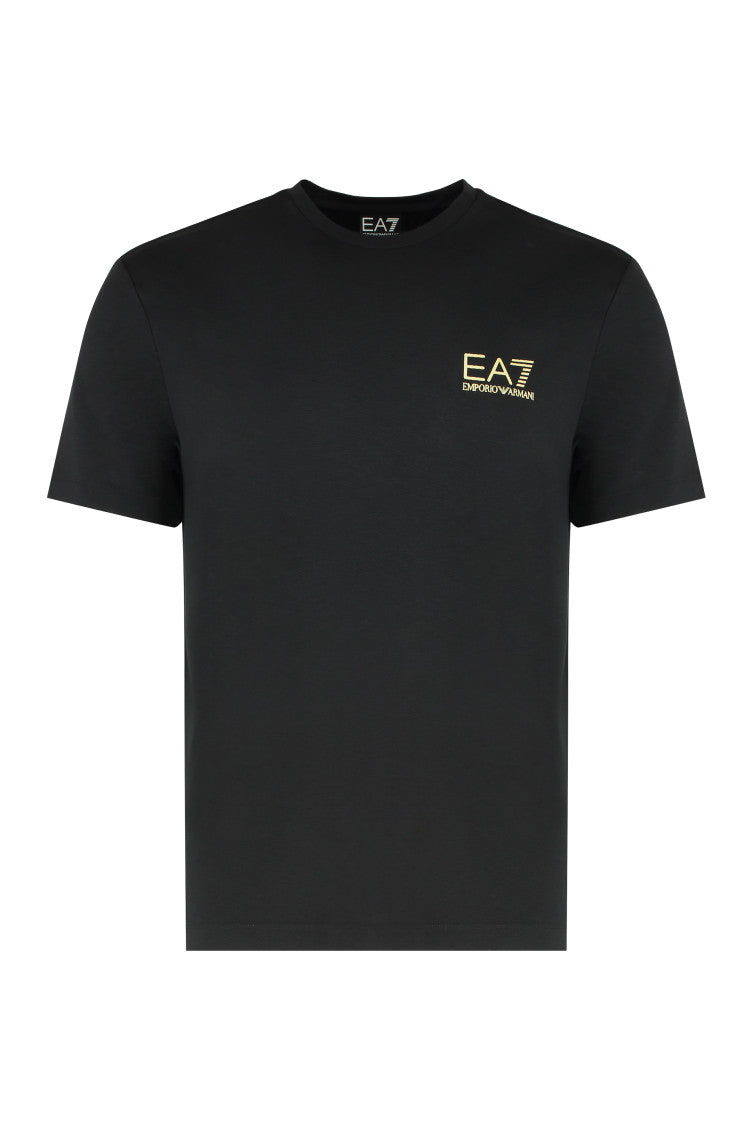 Black Logo Crew Neck T-Shirt 1