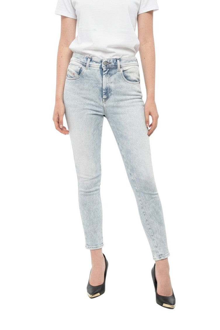 Sky Blue Skinny High Rise Jeans 1