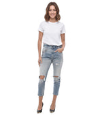 Sky Blue Straight High Rise Jeans 1