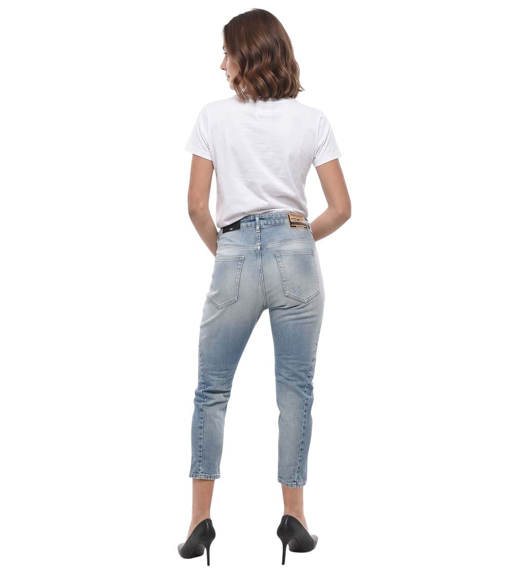 Sky Blue Straight High Rise Jeans 2